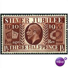 1935 SG455 1 1/2d Purple-Brown Silver Jub Mounted Mint