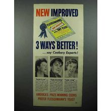 1950 Fleischmann's Dry Yeast Ad - 3 Ways Better