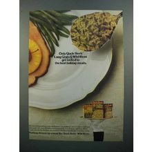 1986 Uncle Ben's Long Grain & Wild Rices Ad - Holiday Meals