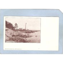 CT New Haven Lighthouse Postcard Lighthouse Point Private Mailing Card lig~89