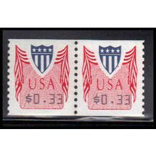 CVP32 33c Shield Very Fine MNH Pair PA4986
