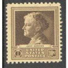 878 10c Jane Addams Fine MNH GA0350