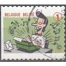 Belgique 2007 Michel 3765BDL O Cote (2008) 1.70 € Machine à écrire Olympia