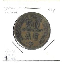 Avis Eagle Coal Co Lyberg 50 cent token VF