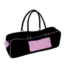 Tote Bag For Yoga [ 9.5"H X 6"W X 25.5"L Black/Pink ]