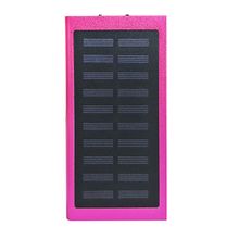 Slim Giant Solar Power Extender For All Gadgets With 2 USB Ports[ Hot Pink ]