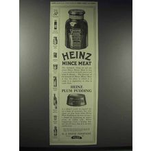1914 Heinz Mince Meat and Plum Pudding Ad