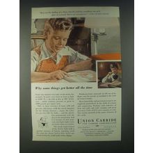 1946 Union Carbide Ad - It's Not the Finding Of a Thing