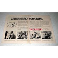 1956 Travelers Insurance Ad - Family Independence