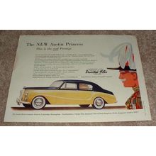1957 Austin Princess IV Color Ad, Prestige!!