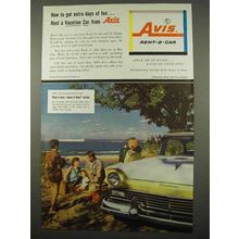1957 Avis Rent-a-Car Ad - Get Extra Days of Fun