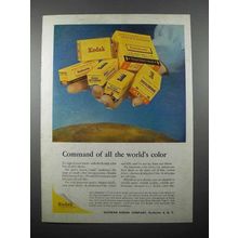 1957 Kodak Film Ad - Command Of World's Color