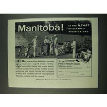 1960 Manitoba Canada Ad - In the Heart of Canada's Vacationland