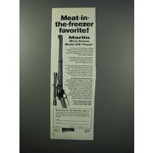 1960 Marlin Model 336 Texan Rifle Ad - Meat in Freezer