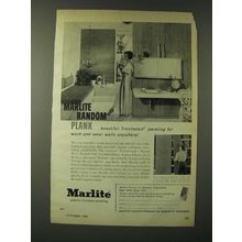 1960 Marlite Trendwood Paneling Ad - Marlite Random Plank