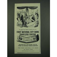 1960 First National City Bank Travelers Checks Ad - The Nicest Things