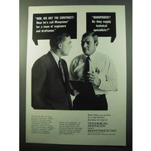 1969 Manpower Technical Services Ad - We Got Contract