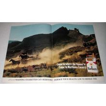 1978 2-page Marlboro Cigarette Ad - Marlboro Country