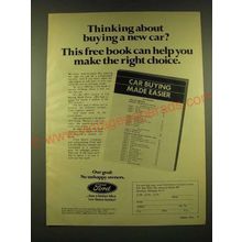 1973 Ford Motor Company Ad - Thinking about buying a new car?