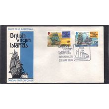 FDC Int'l British Virgin Islands Honoring USA Bicent (Cachet-U/A) CV01026