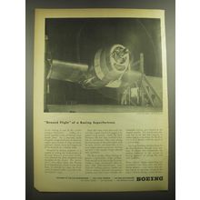 1945 Boeing Aviation Ad - Ground Flight of a Boeing Superfortress