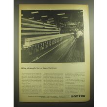 1945 Boeing Aviation Ad - Wing Strength for a Superfortress
