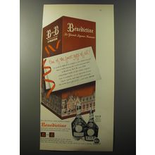 1953 Benedictine Liqueur Ad - One of the finest gifts of all
