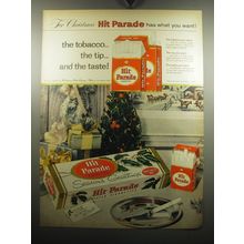 1957 Hit Parade Cigarettes Ad - For Christmas Hit Parade has what you want