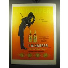 1957 I.W. Harper Bourbon Ad - it's always a pleasure