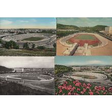 Rome Munich Greece Olympic Games Stadiums 4x Postcard s