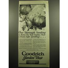 1928 Goodrich Garden Hose Ad - One thorough Soaking is better for your Garden