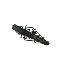 Small black metal flower filigree hair pin alligator clip barrette for fine