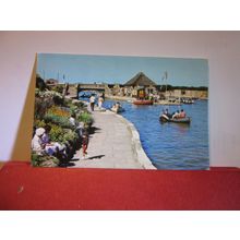 THE BOATING LAKE, GREAT YARMOUTH, used postcard by Colourmaster 1987 pm =