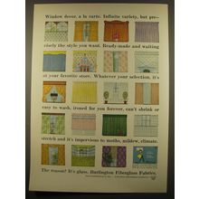 1961 Burlington Fiberglass Fabrics Advertisement - Window dcor, a la carte