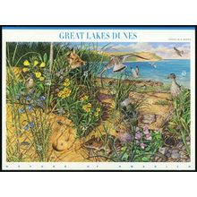 Great Lakes Dunes Nature Series Sheet of Ten 42 Cent Postage Stamps Scott 4352