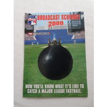 Baseball Schedule Fox Saturday Game of the week -2000 Pocket Schedule