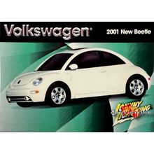 RARE TRADING CARD 2001 WHITE VW NEW BEETLE VOLKSWAGEN