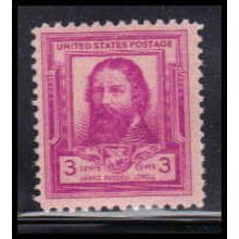 866 3c James Lowell Just Clears MNH KA2793