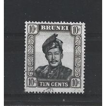 Brunei.SG106 10c Sultan Omar Ali Saifuddin.Fine Used.Aug25e