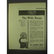 1922 Tannewitz Works Type G Band Saw Ad - Wide Range