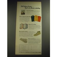 1974 L.L. Bean Advertisement - Chamois Shirt, Boat & Tote Bags, Suede Chukkas