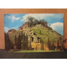 SILVERTON narrow railway, WINDY POINT, CUMBRES PASS, COLORADO, unused postcard