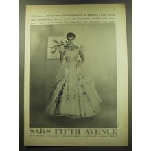 1949 Saks Fifth Avenue Will Steinman Gown Ad - photo by Luis Lemus