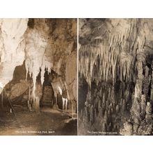 Waitomo Caves New Zealand 2x Real Photo Old Postcard s