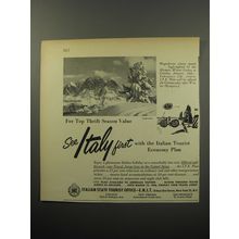 1955 Italian State Tourist Office Ad - For top thrift season value see Italy