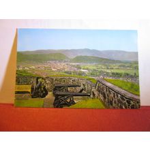 from the battlements, STIRLING CASTLE, SCOTLAND unused postcard dated 1979 #