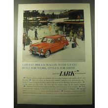 1960 Studebaker Lark 4-Door Wagon Ad - Lowest priced wagon with V-8