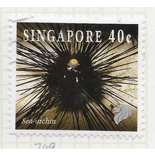 SINGAPORE 1994 LIFE IN CORAL REEF SEA URCHIN 40c USED