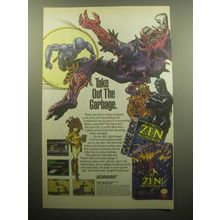 1993 Konami Zen Intergalactic Ninja Video Game Ad - Take out the garbage