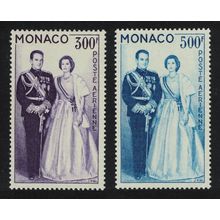Monaco Prince Rainier and Princess Grace 2v 1959 MNH SG#615-616